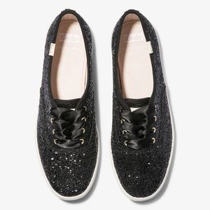 Keds x Kate Spade NY Champion Glitter Sneakers - Black